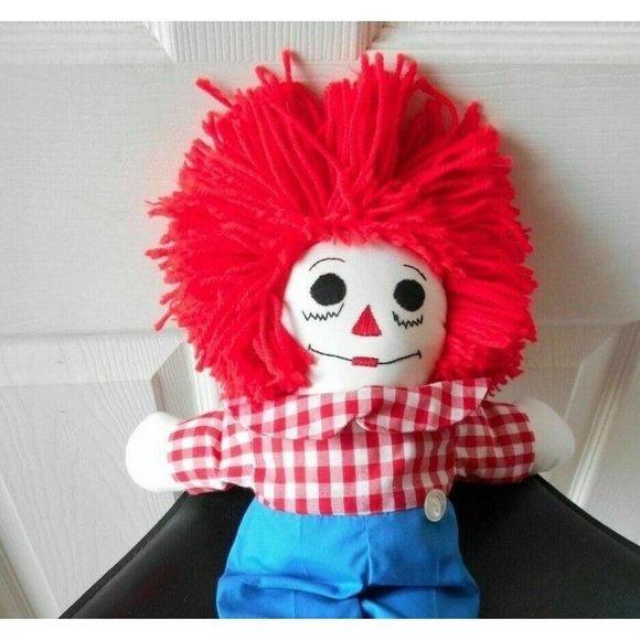 Raggedy Andy Plush Doll 20" Tall Stuffed Toy Doll - Picture 2 of 2